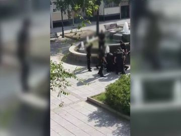 La detención de un hombre que golpeó a dos agentes La detención de un hombre que golpeó a dos agentes