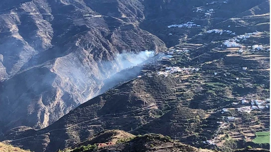 Imagen aérea del incendio de Gran Canaria Imagen aérea del incendio de Gran Canaria