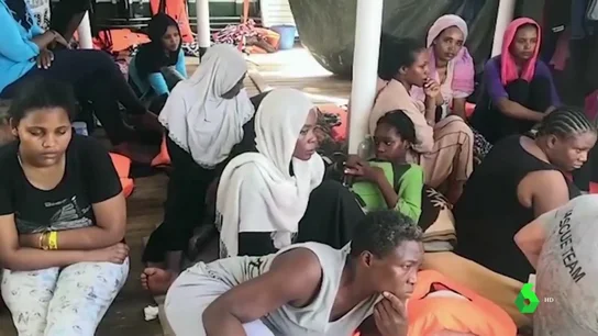 Migrantes a bordo del 'Open Arms' Migrantes a bordo del 'Open Arms'