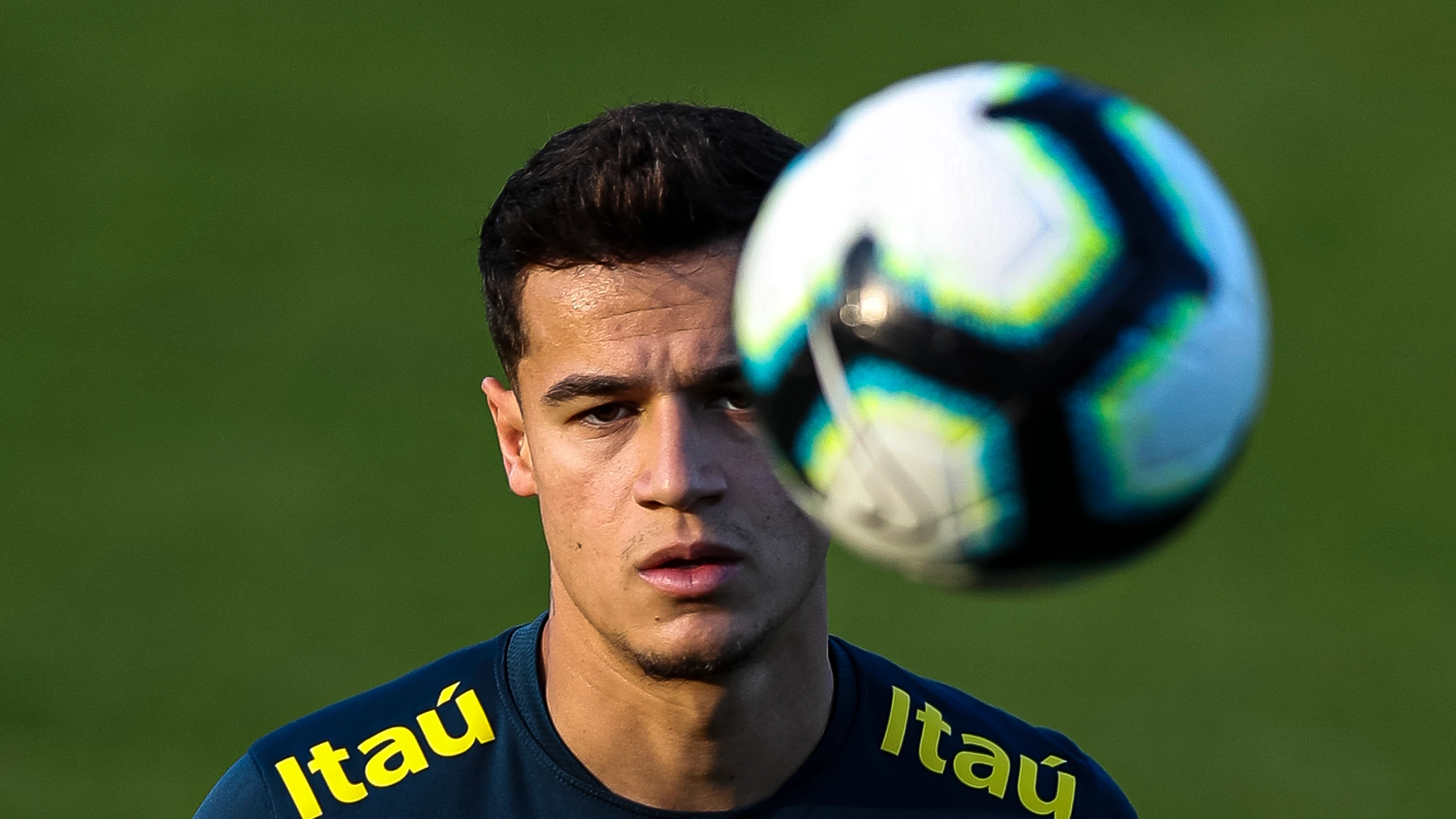 Coutinho, durante un entrenamiento