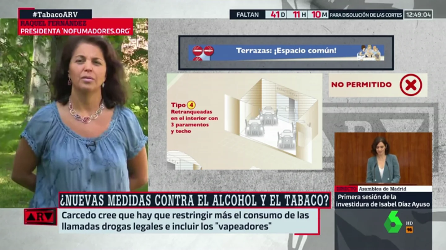 Raquel Fernández: "La ley antitabaco en las terrazas se está incumpliendo masivamente" Raquel Fernández: "La ley antitabaco en las terrazas se está incumpliendo masivamente"