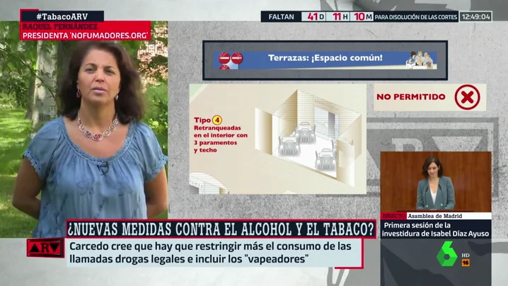Raquel Fernández: "La ley antitabaco en las terrazas se está incumpliendo masivamente" Raquel Fernández: "La ley antitabaco en las terrazas se está incumpliendo masivamente"
