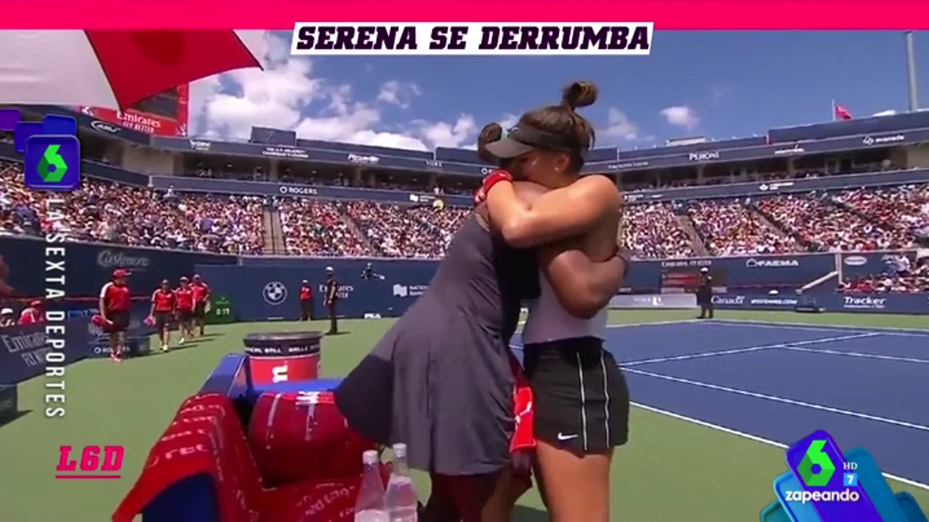 El momento más emotivo del tenis (con abrazo incluido) protagonizado por Serena Williams y Bianca Andreescu 