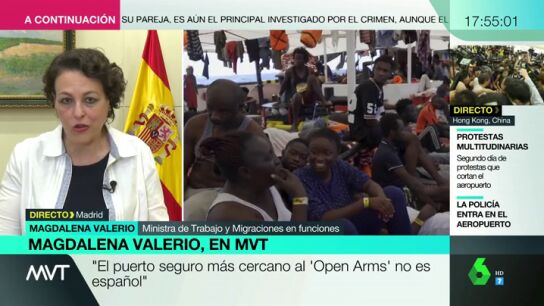 Magdalena Valerio, sobre el Open Arms: "No adoptamos las mismas pol&iacute;ticas que Salvini, pero pedimos corresponsabilidad"
