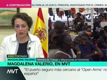 Magdalena Valerio, sobre el Open Arms: "No adoptamos las mismas políticas que Salvini, pero pedimos corresponsabilidad"