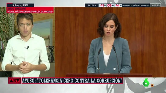 Íñigo Errejón: "Ayuso no habla de violencia machista porque no piensa en las mujeres, sino en Vox" Íñigo Errejón: "Ayuso no habla de violencia machista porque no piensa en las mujeres, sino en Vox"