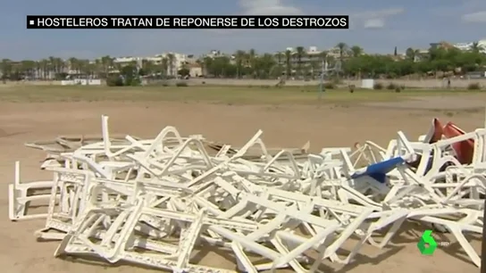 Los hosteleros catalanes hacen balance de los destrozos tras las tormentas Los hosteleros catalanes hacen balance de los destrozos tras las tormentas