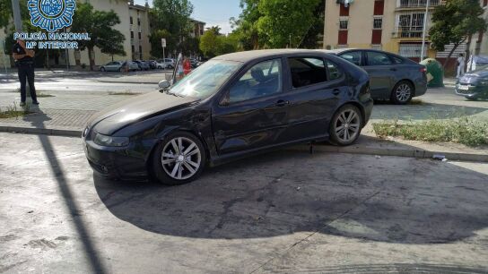 Imagen del coche del alunicero 'Cheíto'