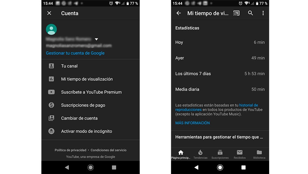 Herramienta para conocer el consumo en YouTube