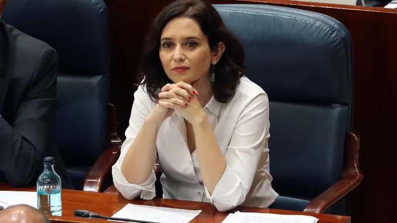 Isabel Díaz Ayuso en la Asamblea de Madrid