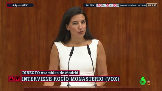 Vox confirma su apoyo a Ayuso: "No somos chantajistas, pero no vamos a ceder a chantajes" Vox confirma su apoyo a Ayuso: "No somos chantajistas, pero no vamos a ceder a chantajes"