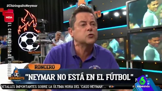 La tensa reacción de Tomás Roncero tras las imágenes de Neymar ZAPEANDO
