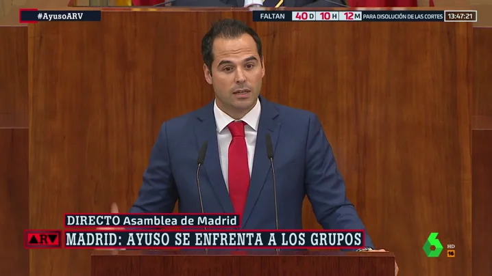 Ignacio Aguado arremete contra Érrejón: "Empezó apoyando a Castro y después a Chávez. Sus ideas dan bastante miedo"