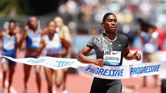 Semenya, durante una competición Semenya, durante una competición