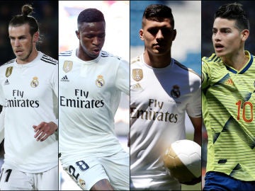 Bale, Vinicius, Jovic y James Rodríguez Bale, Vinicius, Jovic y James Rodríguez
