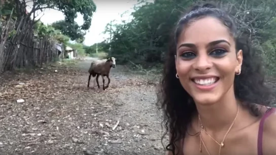 Una cabra embiste a una joven cuando se hace un 'selfie' Una cabra embiste a una joven cuando se hace un 'selfie'
