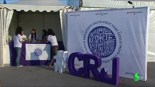 Punto lila en las fiestas de Bilbao Punto lila en las fiestas de Bilbao