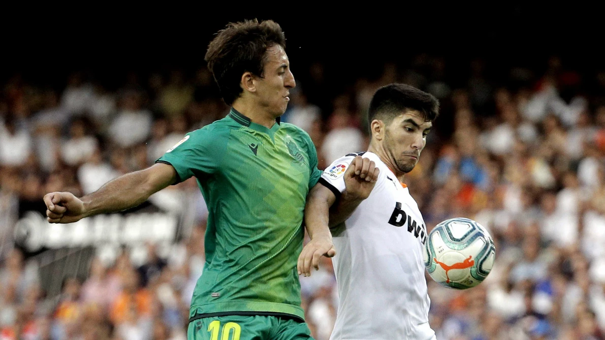 Oyarzabal, ante Carlos Soler