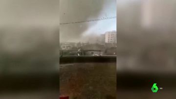 Imágenes de un tornado en el noreste de China