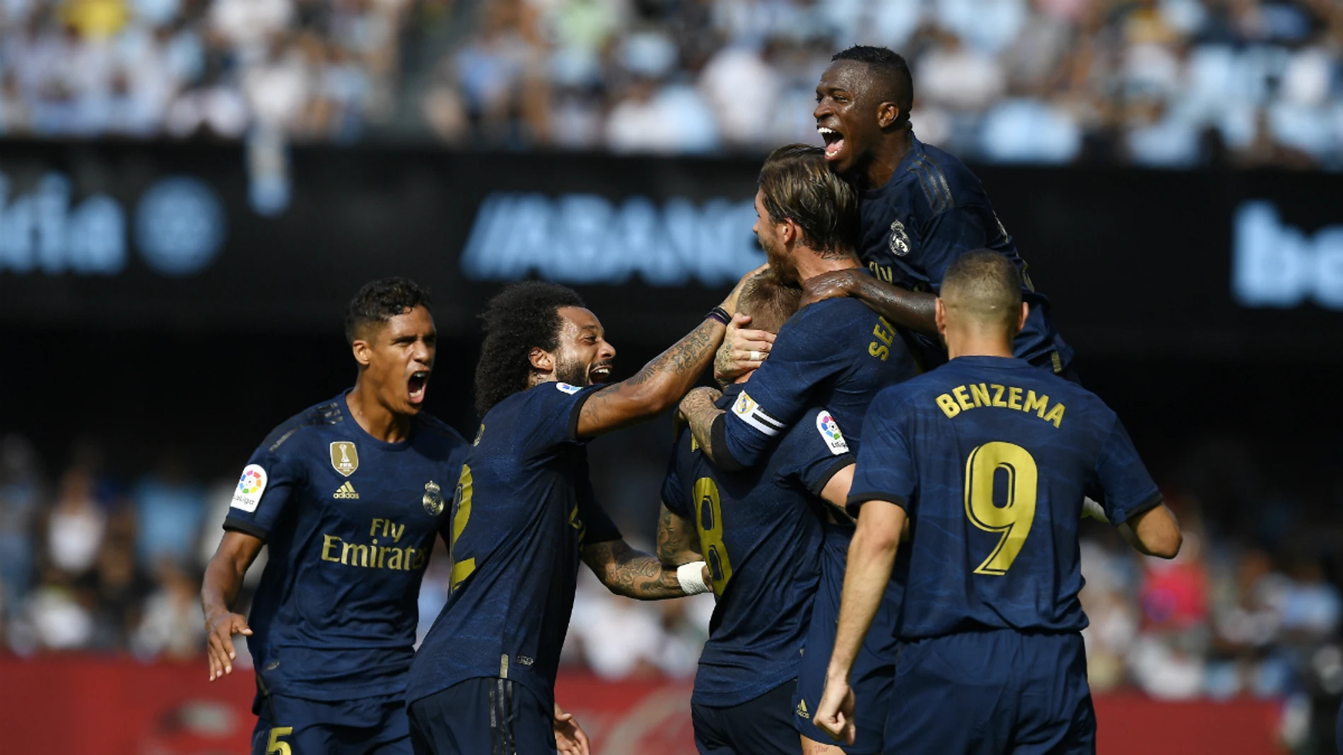 El Real Madrid celebra un gol de Kroos