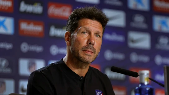 Simeone, en rueda de prensa Simeone, en rueda de prensa