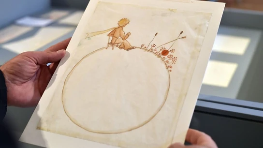 Boceto inédito de 'El Principito' de Antoine de Saint-Exupéry Boceto inédito de 'El Principito' de Antoine de Saint-Exupéry.