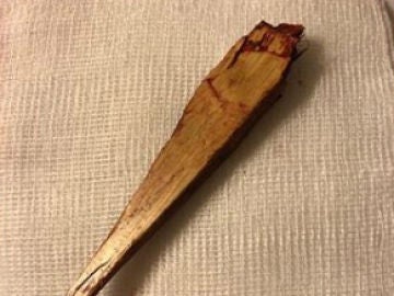 Una astilla de madera Una astilla de madera