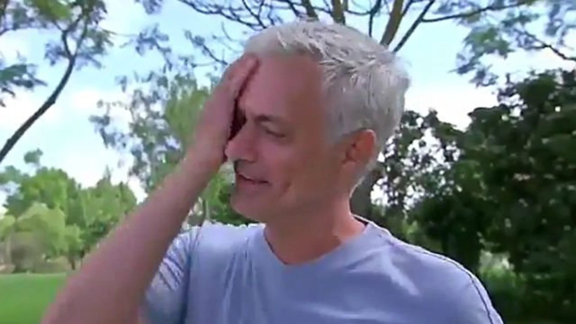 José Mourinho, entre lágrimas