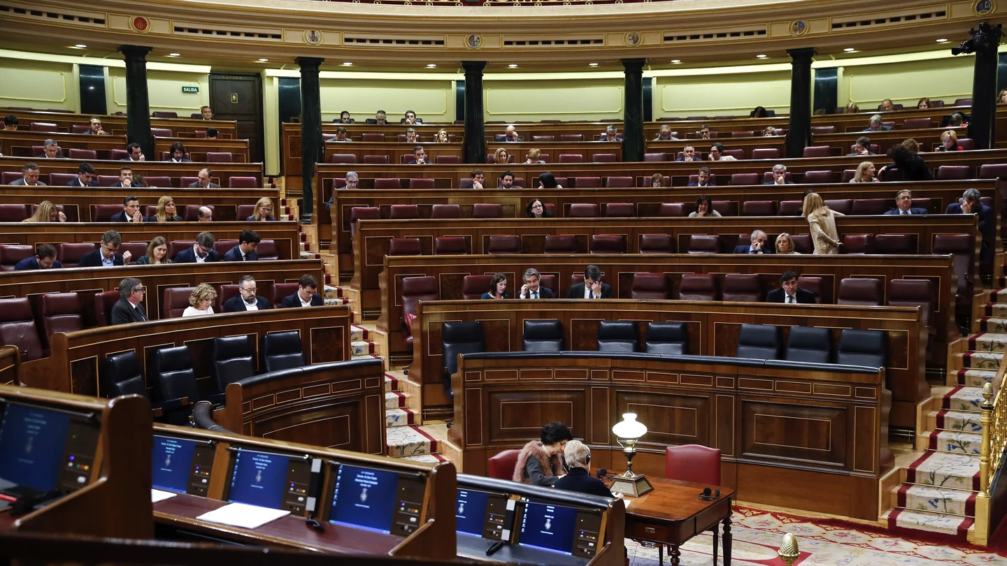 Vista general del Pleno del Congreso de los Diputados. Vista general del Pleno del Congreso de los Diputados.