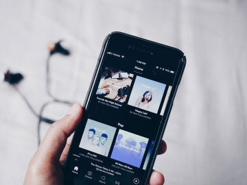 Spotify en un smartphone