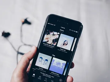 Spotify en un smartphone Spotify en un smartphone