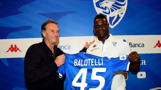 Mario Balotelli, nuevo delantero del Brescia. Mario Balotelli, nuevo delantero del Brescia.