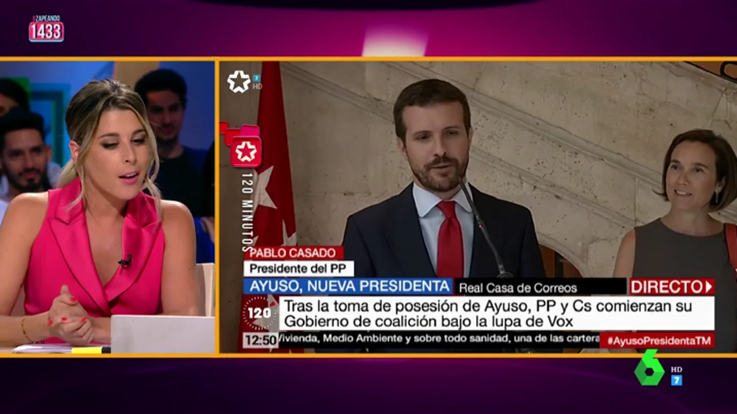 Valeria Ros reconoce el especial sexappeal de Casado en Zapeando ZAPEANDO