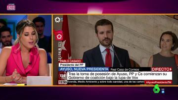 Valeria Ros reconoce el especial sexappeal de Casado en Zapeando