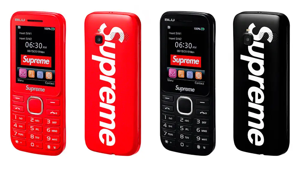 El sencillo diseño del móvil de Supreme
