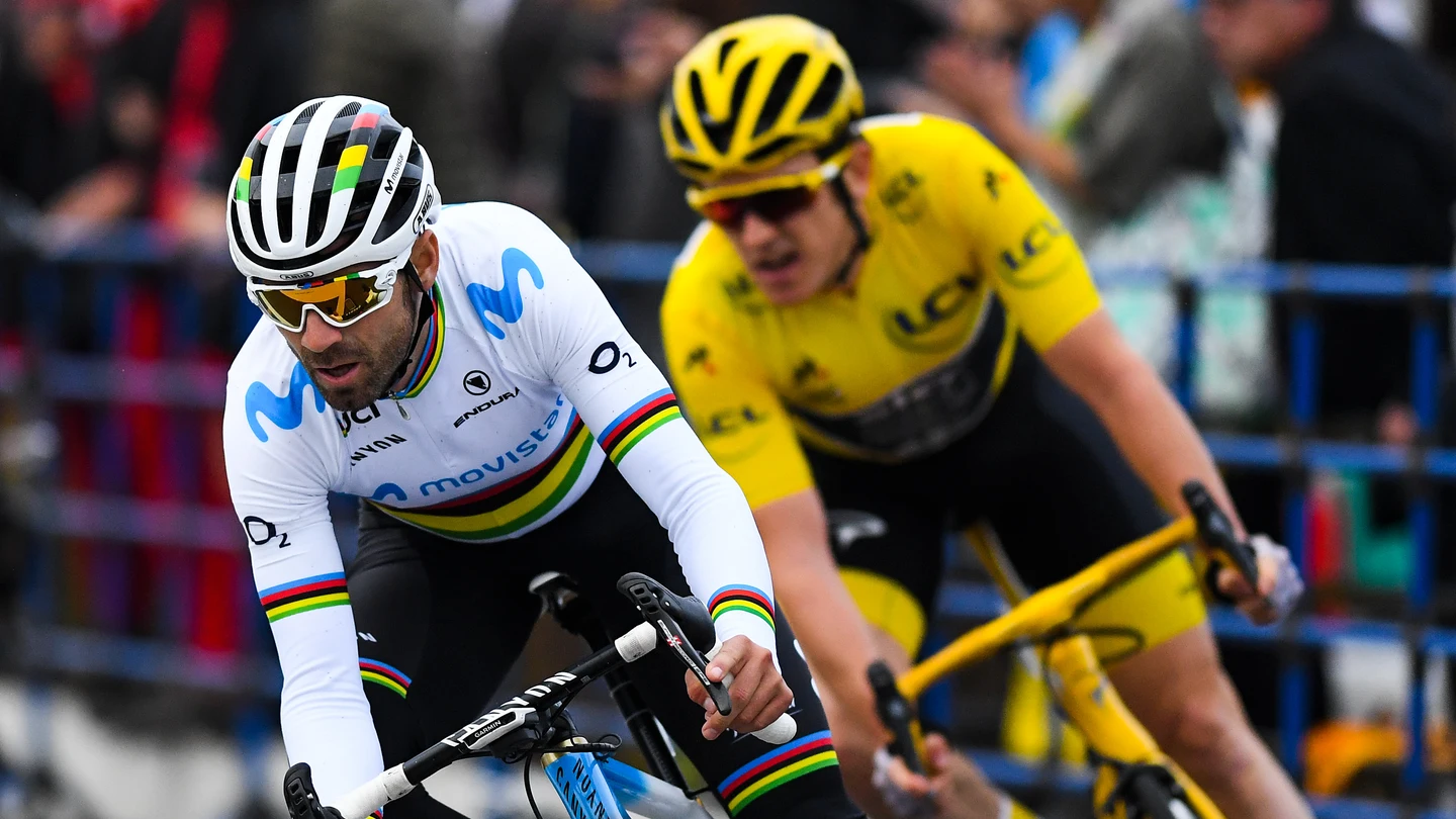 Alejandro Valverde, durante una etapa Alejandro Valverde, durante una etapa