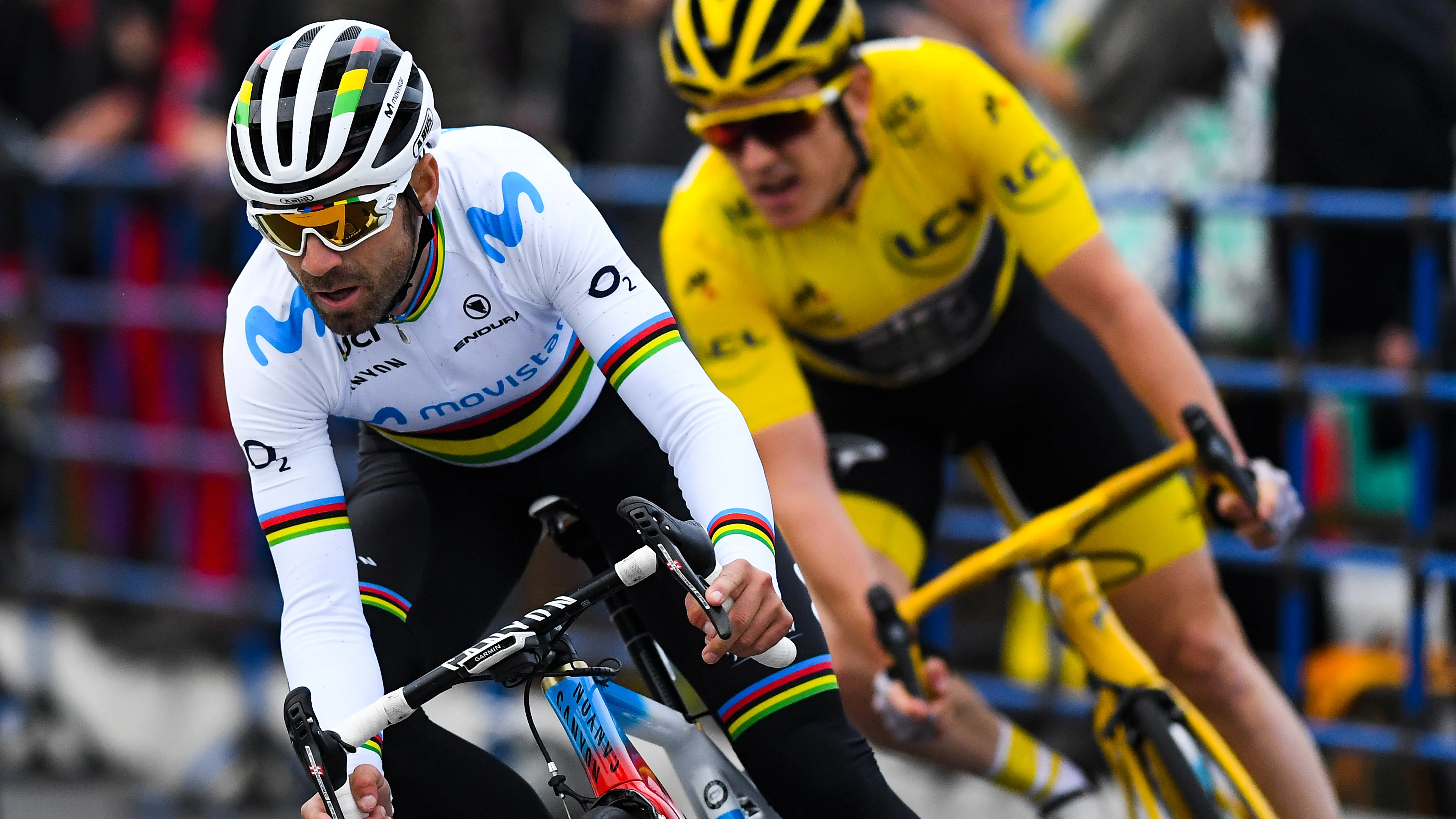 Alejandro Valverde, durante una etapa