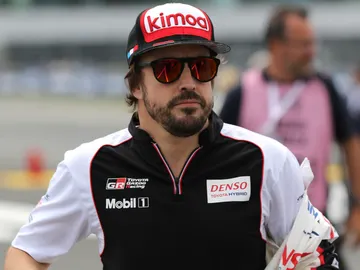 Fernando Alonso, antes de una carrera Fernando Alonso, antes de una carrera