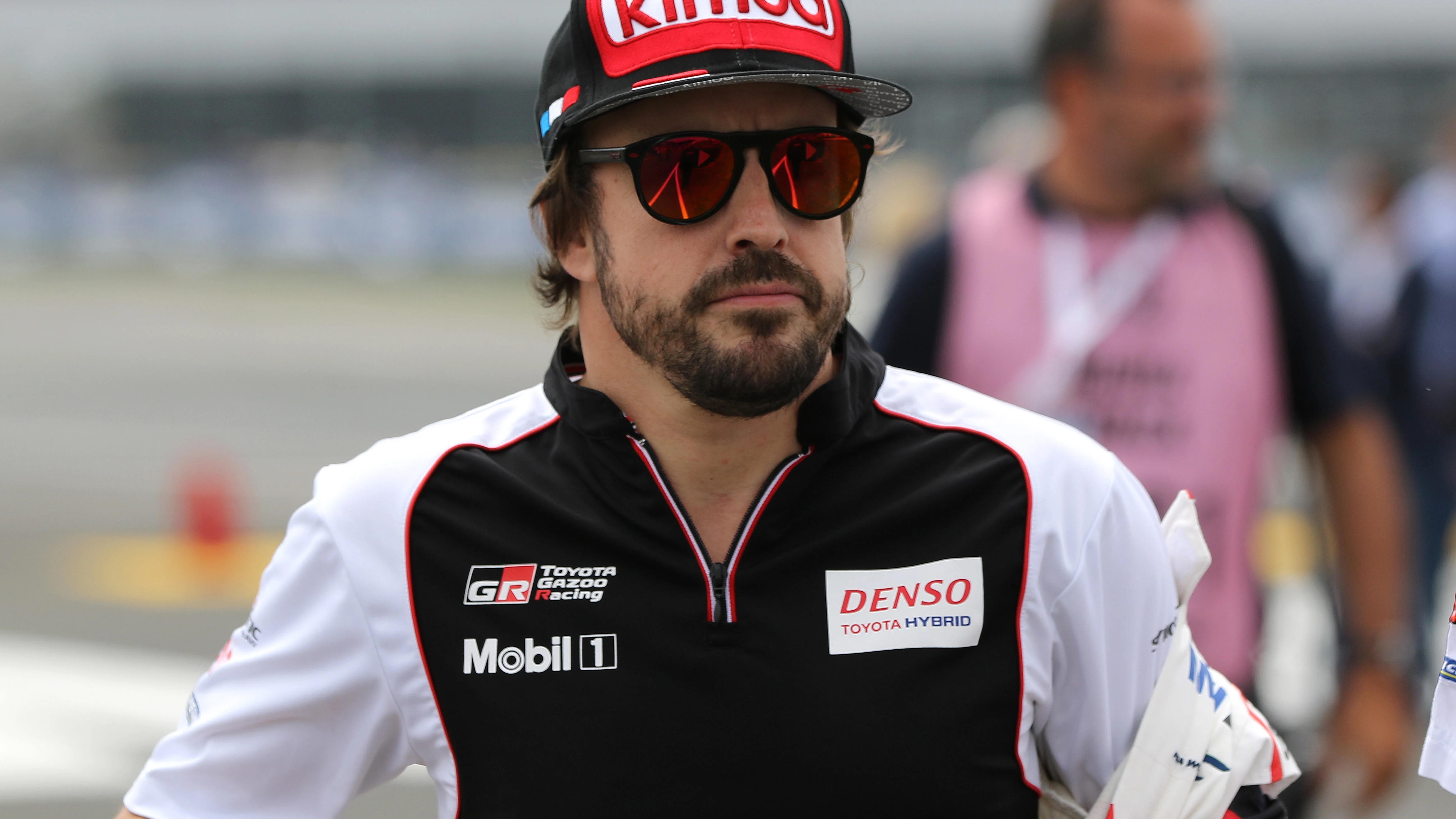 Fernando Alonso, antes de una carrera