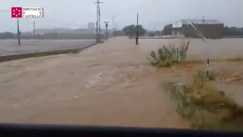 Inundaciones por las lluvias en Benicarló