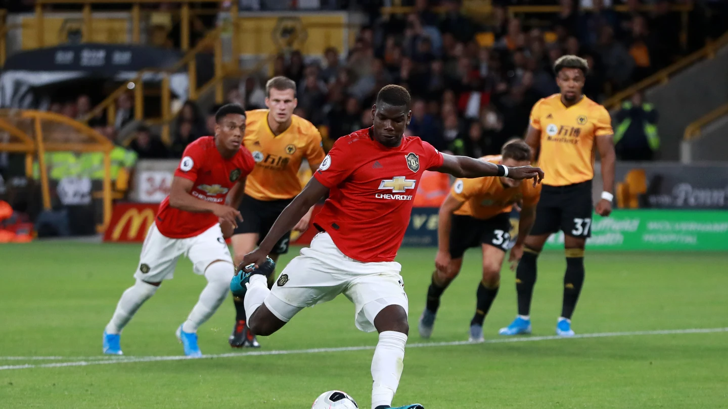 Paul Pogba, instantes antes de acometer el lanzamiento de un penalti Paul Pogba, instantes antes de acometer el lanzamiento de un penalti