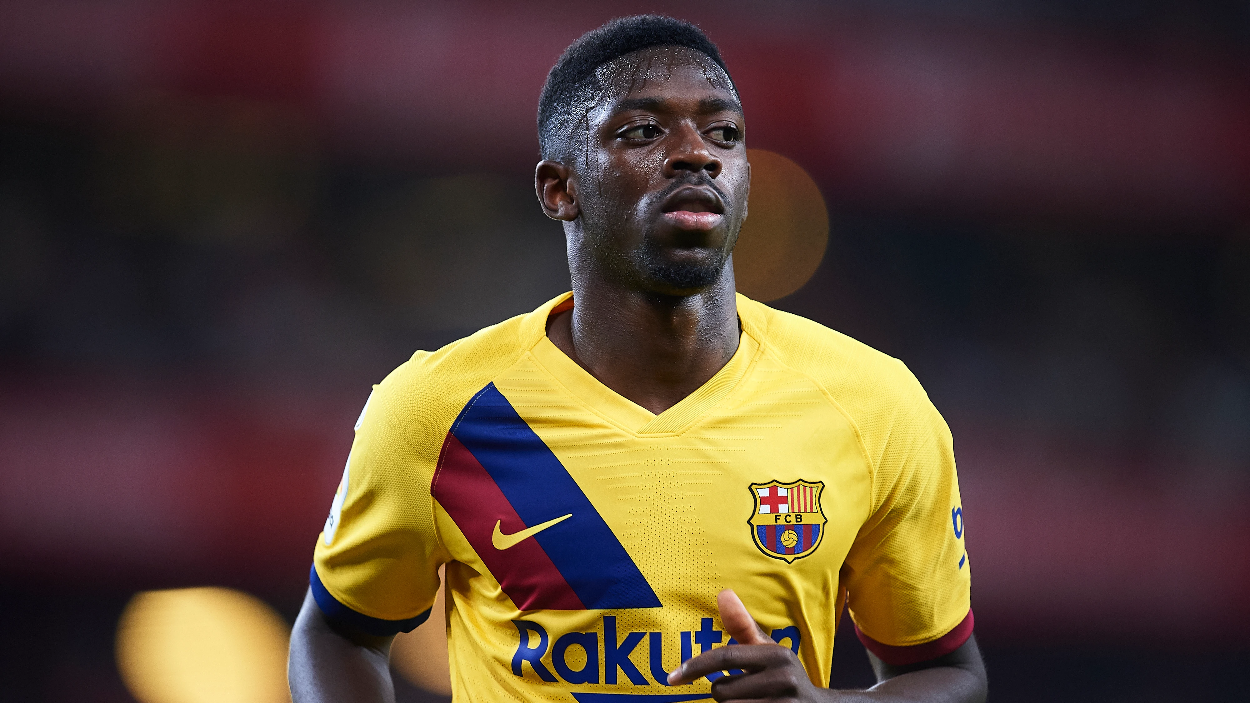 Ousmane Dembélé, con el FC Barcelona