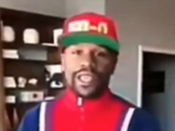 Mayweather, en su vídeo 'fake' Mayweather, en su vídeo 'fake'