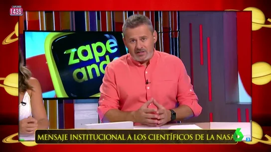 El mensaje institucional de Miki Nadal a los científicos de la NASA ZAPEANDO