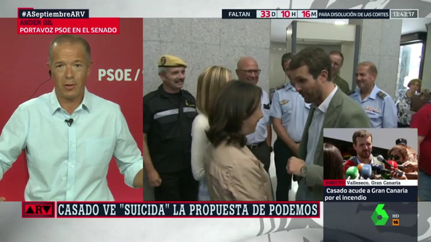 Ander Gil: "Pablo Casado, aliado con la ultraderecha de Vox, no está legitimado para hablar de inmigración" Ander Gil: "Pablo Casado, aliado con la ultraderecha de Vox, no está legitimado para hablar de inmigración"