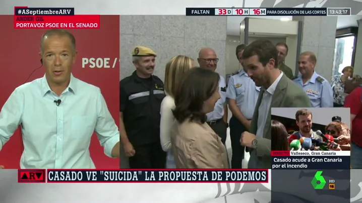 Ander Gil: "Pablo Casado, aliado con la ultraderecha de Vox, no está legitimado para hablar de inmigración"