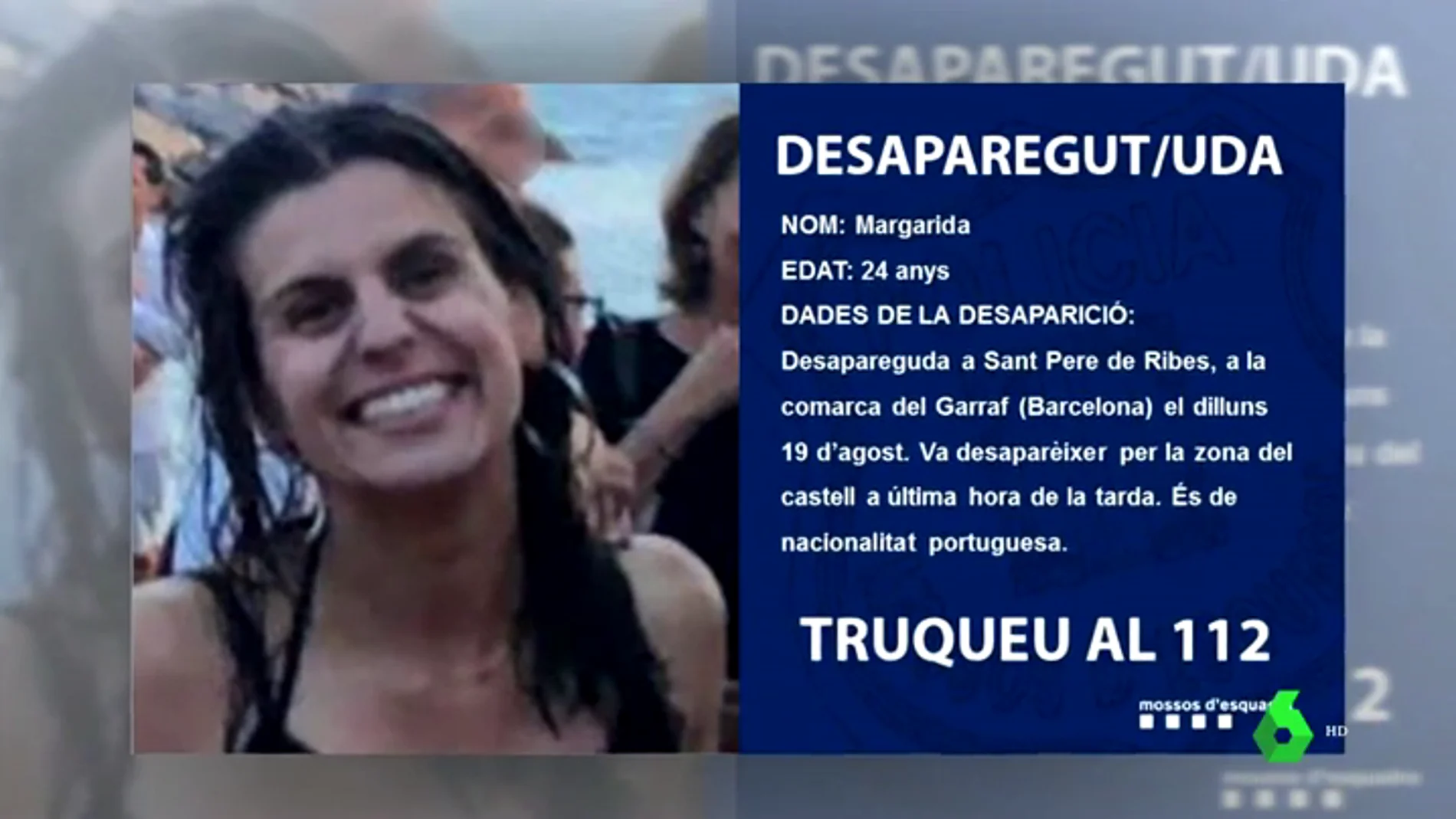 Desaparecida una joven en Sant Pere de Ribes, Barcelona