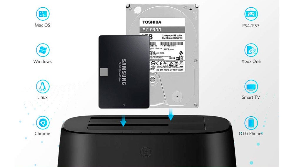 Podemos conectar dos discos a la vez