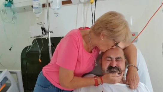 Araceli Esteban y Jesús García en el hospital de Punta Cana Araceli Esteban y Jesús García en el hospital de Punta Cana