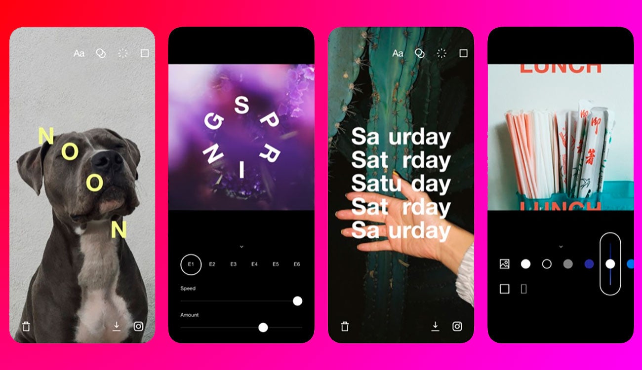 Algunas animaciones de Type Loop